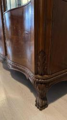 Antika masif camlı büfe