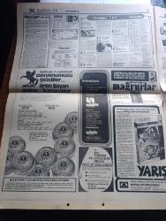 Hürriyet Gazetesi - Turkish Newspaper - 4 Ağustos 1974 - Hürriyet 4 milyonu yeni Yavuz 1 milyonu Hava Kuvvetleri için 5 milyon lira bağışladı - Atina Cenevreyi geri atmak istiyor - Yunan cuntasının şefi CIA ajanıymış - Rauf Denktaş ile Bülent Ecevit 3 defa öpüştüler Fotoğrafı - cumhurbaşkanı Fahri Korutürk komutanlarla yemek yedi - Türk istihbaratı CIA'yı atlatıyor - televizyonda bugün Arsen Lüpen - Türkiye sanayiciler ve İş adamları Derneği Başkanı Feyyaz Berker açıklama yaptı - Çarşamba'nın 4 köyü elektriğe kavuştu - Türkiye İş Bankası - Vakko - 9 sarhoş Erzurum fuarını Teksas'a çevirdi - İskenderun Demir Çelik tesisleri 1975 Ağustosunda işletmeye açılıyor - Bir futbol cinayetinin hikayesi - Altay başkanı Rıdvan Burtecin bu sezon altay'ı zevkle seyredeceksiniz dedi - Şeker Zonguldak maçı 4 dakika eksik oynatılmış bir şampiyonluk elden gidiyor - Beşiktaş'ın en pahalı transferi Sinan Alayoğlu Fotoğrafı - Trabzonspor ilk hazırlık maçını Samsunsporla oynayacak - sıcak savaşın öbür yüzü