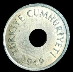 1949 Delikli 1 Kuruş