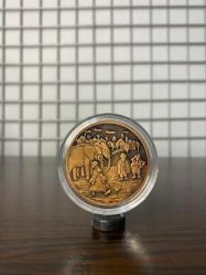 Masal Kahramanları Serisi No6 - Nasrettin Hoca Fil Hikâyesi Hatıra Para Sertifikalı 2020 (Bronz) 1