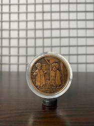 Masal Kahramanları Serisi No7 - Nasrettin Hoca Kazan Doğurdu Hatıra Para Sertifikalı 2021 (Bronz)