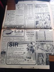 Hürriyet Gazetesi - Turkish Newspaper - 23 Nisan 1972 - 1920'de yazılan tarihi bir belgeyi  açıklıyoruz - Atatürk'ün egemenliğimizi dünyaya duyuran ilk bildirisi - Ulu Önder Atatürk'ün bir gezi sırasında İsmet İnönü ile çekilmiş hiçbir yerde yayınlanmamış fotoğrafı - bugün ulusal egemenlik ve Çocuk Bayramı - genel merkezin alt katında İsmet İnönü çalışırken üst katta Kamil Kırıkoğlu  Genel Başkanı suçladı - hapishane müdiresi Giuliana metresini öldüren mahkumla hücrede basıldı Fotoğrafı - Ayda astronotlar Jeep ile sürat denemesi yaptı - sünnet olan Japon genci Koheri Kıhara Şimdi bir Türk kızı ile evlenme şansım arttı dedi fotoğraf - Tarkan yazan ve çizen Sezgin Burak - gurbetteki sevgili yazan ve çizen Faruk Geç - sigorta sicil kartı numarası 0001 olan Zühtü Tetey ilk sigorta emeklisi olarak 1100 lira alıyor fotoğraf - Jackie Onassis'in kadınlara bir numaralı tavsiyesi Fotoğrafı - Ferhat ile Şirin yazan Metin Soysal Çizen Sedat - bizimkiler çizen Sezgin Burak - Dedektif Nik karikatür