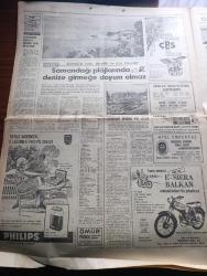 Hürriyet Turizm Gazetesi - Turkish Newspaper - 16 Haziran 1965 - Akdeniz uçsuz bucaksız tabii plajlar beldesidir harita - İçel Doğu Akdeniz'in bir turist cennetidir - Mersin'e nasıl gidilir - Docteur Renaud Paris güzellik kremi - Antalya Konyaaltı plajı Fotoğrafı - Antalya'da nerede kalınır - çamlarla kaplı yamaçları denize kadar uzanan Şirin belde Marmaris Fotoğrafı - kolonyacılık Türkiye'de sanayi kolu haline geldi - Yılmaz Cenkel Fotoğrafı - tarih güzellik ve güneş diyarı Fethiye - Fethiye'de lokantalar sahil boyundadır Fotoğrafı - Tanınmış film yıldızı Sevda Ferdağ Puro tuvalet sabunu kullanıyor - Kamil Koç - Hatay Samandağı plajlarında denize girmeye doyum olmaz Fotoğrafı - antakya'ya nasıl gidilir - Kleopatra'nın Deniz banyosu yaptığı ve guruplarını seyrettiği belde Manavgat Fotoğrafı - Sorgun ve Homa Manavgat'ın bu iki köyü ideal bir dinlenme yeridir - Alanya'da Turizm için her şey var Fotoğrafı - Alanya'da nerede yemek yenir - astımlı hastalar için Damlataş mağarası Fotoğrafı