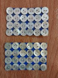 Sedef Düğme,  Sedef Gömlek Düğmesi. Orijinâl kartında projelik 1 cm.