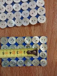 Sedef Düğme,  Sedef Gömlek Düğmesi. Orijinâl kartında projelik 1 cm.