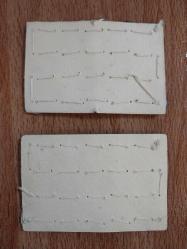 Sedef Düğme,  Sedef Gömlek Düğmesi. Orijinâl kartında projelik 1 cm.