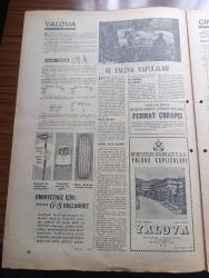 Milliyet Turizm Gazetesi - Turkish Newspaper - 1960'li Yıllar - İstanbul - Yalova'da termal otelinin kaplıcalarının görünüşü - Yalova'da nerede nasıl kalınır - Çınarcık ne görülür ne yapılır - Çınarcık Teşvikiye arasında tarihi eser kalıntıları Fotoğrafı - Gökçedere Fotoğrafı - balıkçı köyü Karaburun Fotoğrafı - Kilyos'ta nerede ne yenir Fotoğrafı - Polonezköy Fotoğrafı - kartal ve Pendik Turizm yönünden büyük bir gelişme gösterdi - Marmara bölgesi Turizm haritası - Ağva'nın genel görünüşü sol taraf tabii plajdır Fotoğrafı - Türk Pirelli - Motel Tahir Şile Yeşilçay Ağva hizmete açılmıştır - Silivri'de kamp piknik yerleri - Silivri'de Avdan dönen balıkçı motorları Fotoğrafı - Kumburgaz Motel A Plaj ve Restoran - Silivri'nin genel görünüşü - amatörler için en kolay balık avcılığı Çaparicilik Fotoğrafı - resim ve haritalar Bedri Koraman ve Orhan Alkaya - Kumbaba Moteli - Değirmen Oteli - Turistik Kilyos Oteli - Opon ağrı kesici - U.S. Royal otomobil lastiği - Kolyoz avcılığı
