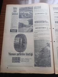 Milliyet Turizm Gazetesi - Turkish Newspaper - 1960'li Yıllar - İstanbul - Yalova'da termal otelinin kaplıcalarının görünüşü - Yalova'da nerede nasıl kalınır - Çınarcık ne görülür ne yapılır - Çınarcık Teşvikiye arasında tarihi eser kalıntıları Fotoğrafı - Gökçedere Fotoğrafı - balıkçı köyü Karaburun Fotoğrafı - Kilyos'ta nerede ne yenir Fotoğrafı - Polonezköy Fotoğrafı - kartal ve Pendik Turizm yönünden büyük bir gelişme gösterdi - Marmara bölgesi Turizm haritası - Ağva'nın genel görünüşü sol taraf tabii plajdır Fotoğrafı - Türk Pirelli - Motel Tahir Şile Yeşilçay Ağva hizmete açılmıştır - Silivri'de kamp piknik yerleri - Silivri'de Avdan dönen balıkçı motorları Fotoğrafı - Kumburgaz Motel A Plaj ve Restoran - Silivri'nin genel görünüşü - amatörler için en kolay balık avcılığı Çaparicilik Fotoğrafı - resim ve haritalar Bedri Koraman ve Orhan Alkaya - Kumbaba Moteli - Değirmen Oteli - Turistik Kilyos Oteli - Opon ağrı kesici - U.S. Royal otomobil lastiği - Kolyoz avcılığı