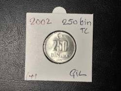 2002 YILINA AİT MADENİ 250 BİN TÜRK LİRASI ÇİL ( ALÜMİNYUM )  TCM 5814