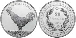 Denizli Horozu Hatıra Para Sertifikalı 2018 (Gümüş)