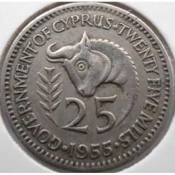 LOT.1 » Kıbrıs 25 mil, 1955