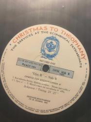 Christmas to Epiphany 5 Plak İstanbul Canlı Kayıt 1983