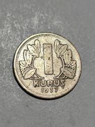 1937 Nikel 1 Kuruş iyi kondüsyondadır