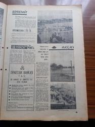 Milliyet Turizm Gazetesi - Turkish Newspaper - 1960'lı Yıllar - Marmara I - Kaz Dağı avcılar için sürprizlerle dolu - Truva - amatör balıkçıların dünyası Marmara yazan Sıtkı Üner - Marmara'da 250 tür balık var - Marmara adalarının genel haritası - Ayvalık - Paşalimanı Adası - Yaz aylarının Cennet köşelerinden biri olan Erdek'in genel görünüşü - denizciler için en güvenilir Liman olan Bandırma Fotoğrafı - Gönen'in şifalı kaplıcalarından biri fotoğraf - kuş cenneti fotoğraf - Burhaniye ve Ören Fotoğrafı - bölgenin turizm bakımından en dikkate değer yeri olan Akçay Fotoğrafı - Marmara Turizm haritası - Çanakkale'nin en dinlendirici sahillerinden bir köşede Gelibolu'dur Fotoğrafı - İmroz Adası Fotoğrafı - Bozcaada - Tekirdağ'da nerede nasıl kalınır - Tekirdağ 15 kilometredeki Kumbağ köyünün genel görünüşü - Şarköy'de ne yenir nerede yenir - Edirne'de yazısı ile ün salan cami Yeni Cami fotoğraf - Söğütlük  kampı Fotoğrafı - Muradiye camii - Mimar Sinan ve Selimiye - Edirne sarayı