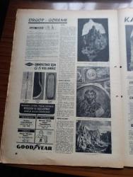 Milliyet Turizm Gazetesi - Turkish Newspaper - 1960'lı Yıllar - İç Anadolu I - Ankara'da kalınacak oteller - Anıtkabir fotoğraf - Ankara'da hava durumu Ali Esin - Harem pavyon - Göl gazinosu - Gençlik parkı Fotoğrafı - Gordiyum Fotoğrafı - porsuk çayı Eskişehir'in ortasından geçer Fotoğrafı - Seyit Battal Gazi külliyesi - Kurşunlu camii - Konya Selimiye camii ve Mevlana türbesi Fotoğrafı - Nasrettin Hoca Akşehir'de her yıl bir şenlikle anılmaktadır Fotoğrafı - Yunus Emre diyarı - İç Anadolu Turizm haritası - Peri Bacaları - Hz Ali'nin resmi ve ünlü kılıcı Zülfikar Fotoğrafı - Niğde kemerhisar ilçesine adını veren Hisarlar Fotoğrafı - Çiftehan kaplıcaları - hüdavend hatun türbesi - Karamanoğlu eserleri - Göremedeki rahibeler manastırı fotoğraf - tokatlı kilisesi - Kayseri döner Kümbet - Alaaddin Keykubat tarafından yaptırılan Sultan hanı Fotoğrafı - Sivas çifte minare Fotoğrafı - İç Anadolu'da keklikten ayıya kadar her hayvan var - avcılık - Dutluk içmeleri - Sivas'ta ne görülür