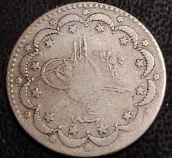 NADİR RR SULTAN 2. ABDULHAMİD HAN DÖNEMİ GÜMÜŞ 5 KURUŞ 1293/4 CÜLUS (ÇİÇEKLİ)