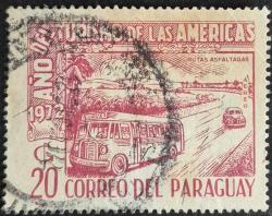 +++ PARAGUAY TURİZM , TAŞITLAR      1972   - DAMGALI