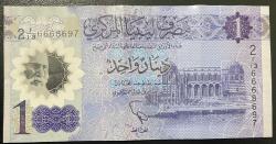 LİBYA 1 DİNAR ÇOK TEMİZ POLİMER   PARA.RESİMDEKİ ÜRÜN