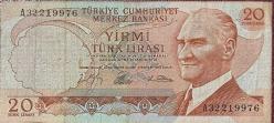 6.Emisyon 20 Türk lirası ÇT kondüsyondadır A Serisi
