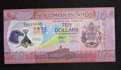 Solomon Adaları 10 Dolar 2023 HATIRA ÇİL POLİMER KAĞIT PARA