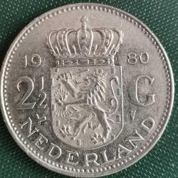 HOLLANDA  1980   2,5  GULDEN