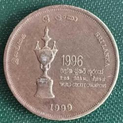 SRİ LANKA  1999   5 RUPİ  HATIRA Kriket Dünya Kupası