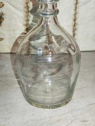 19670-1980 Lİ YILLARDAN ÜZERİ ASİT İNDİRME MOTİFLİ CAM TIPALI KARAF