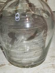 19670-1980 Lİ YILLARDAN ÜZERİ ASİT İNDİRME MOTİFLİ CAM TIPALI KARAF