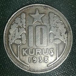 TÜRKİYE  1938  10 KURUŞ