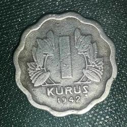 TÜRKİYE  1942    1  KURUŞ