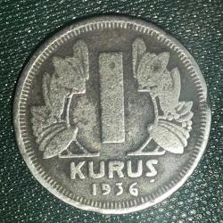 TÜRKİYE  1936    1  KURUŞ