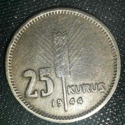 TÜRKİYE  1944   25  KURUŞ