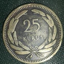 TÜRKİYE  1956    25  KURUŞ