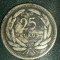 TÜRKİYE  1956    25  KURUŞ