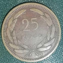 TÜRKİYE  1956    25  KURUŞ