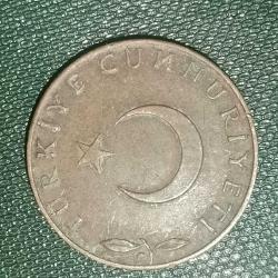 TÜRKİYE  1970    5  KURUŞ