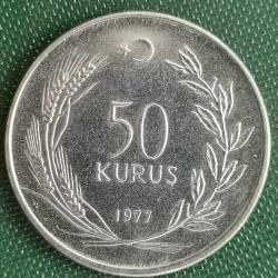 TÜRKİYE  1977   50  KURUŞ