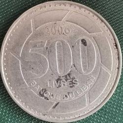 LÜBNAN  2006   500   LİVRES