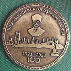 LOT.12 » İSTANBULUN KURTULUŞUNUN 100. YILI  MADALYON  İSTANBUL