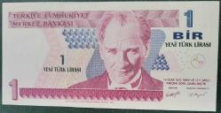 TÜRKİYE  A02   SERİ  1 TL KAĞIT PARA