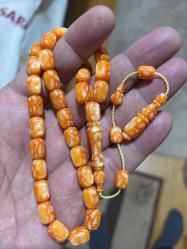 1940 plaka objeden  Fransız galalit tespih