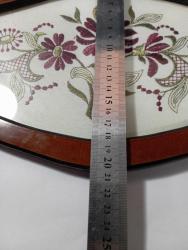 Vintage ahşap üzeri pirinç kulplu iç kısım örme üzeri cam tepsi. İyi durumda 35x20 cm  Koleksiyon Dekorluk kullanımlık  #tdkoleksiyontepsi