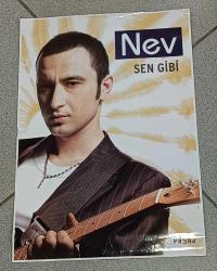 KASET/CD TANITIM AFİŞİ * NEV * SEN GİBİ * 32X49 CM