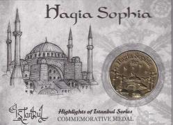 İSTANBUL AYASOFYA ÖZEL KİTİNDE HATIRA MADALYON