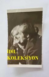 TÜRK SANAT MÜZİĞİ SANATÇISI BEHİYE AKSOY'UN ORİJİNAL AJANS-BASIN FOTOĞRAFI - 12 x 7 cm EBADINDA - BEHİYE AKSOY, FAHRETTİN ASLAN İLE