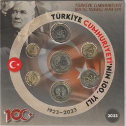 Türkiye Cumhuriyeti 100.Yıl Tedavül Para Seti