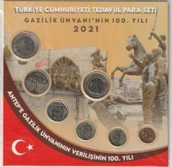 Türkiye Cumhuriyeti Antepe Gazilik Ünvanının verilişinin 100 ncü Yılı 2021 Tedavül Para Seti