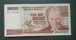 7 Emisyon G90 Son seri 100 Bin Lira Çil