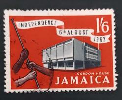 Jamaika damgalı pul