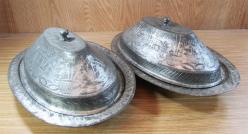 AnTiKa BOSNA İşi OSMANLI BAKIR KaPaKLı SAHAN.LAR.....Çift